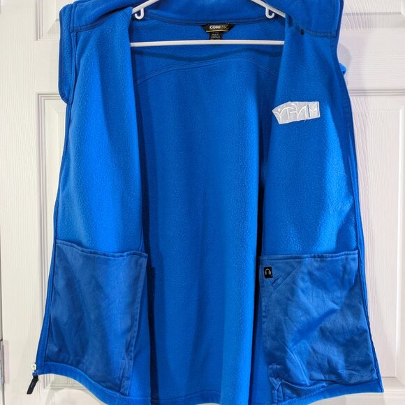 Core 365 Bright Blue Fleece Vest Men’s 2XL, Full Zip with URJ NFTY Logo, NWT - Picture 11 of 16